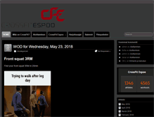 Tablet Screenshot of crossfitespoo.com
